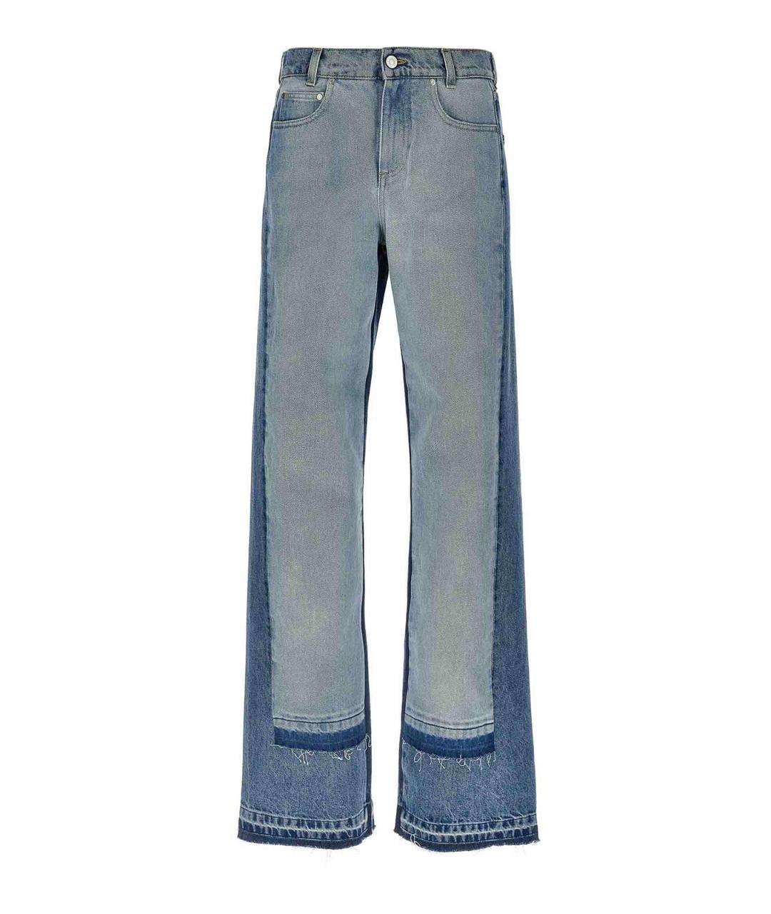 STELLA MCCARTNEY Голубые хлопковые прямые джинсы, фото 1