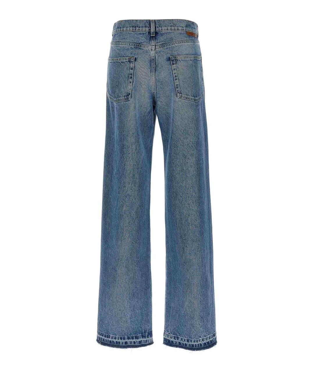 STELLA MCCARTNEY Голубые хлопковые прямые джинсы, фото 2