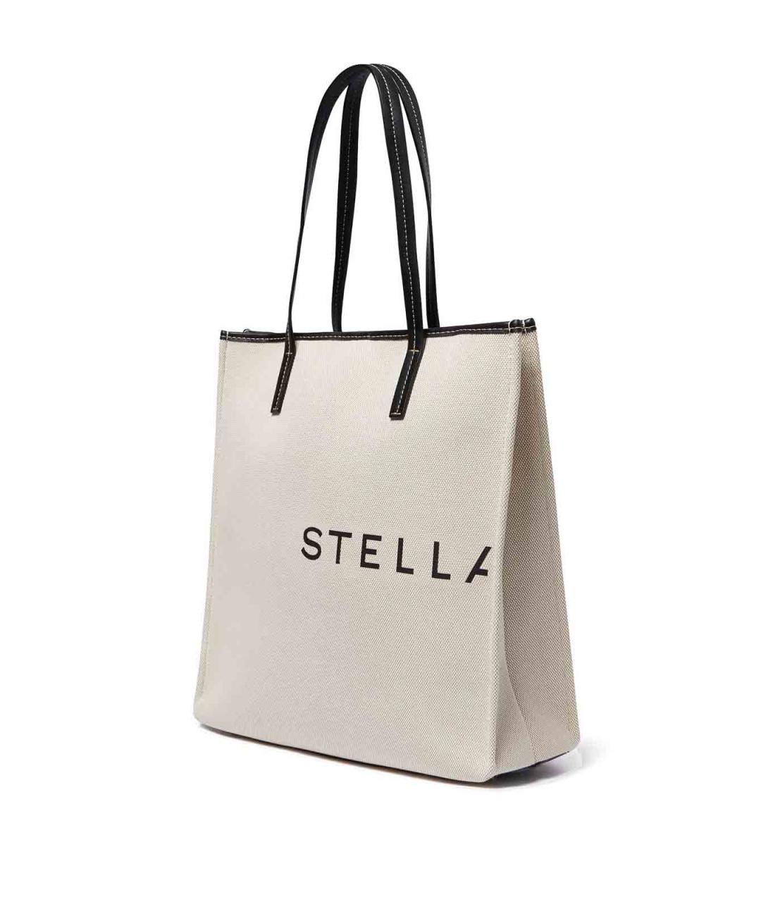 STELLA MCCARTNEY Белая тканевая сумка тоут, фото 4