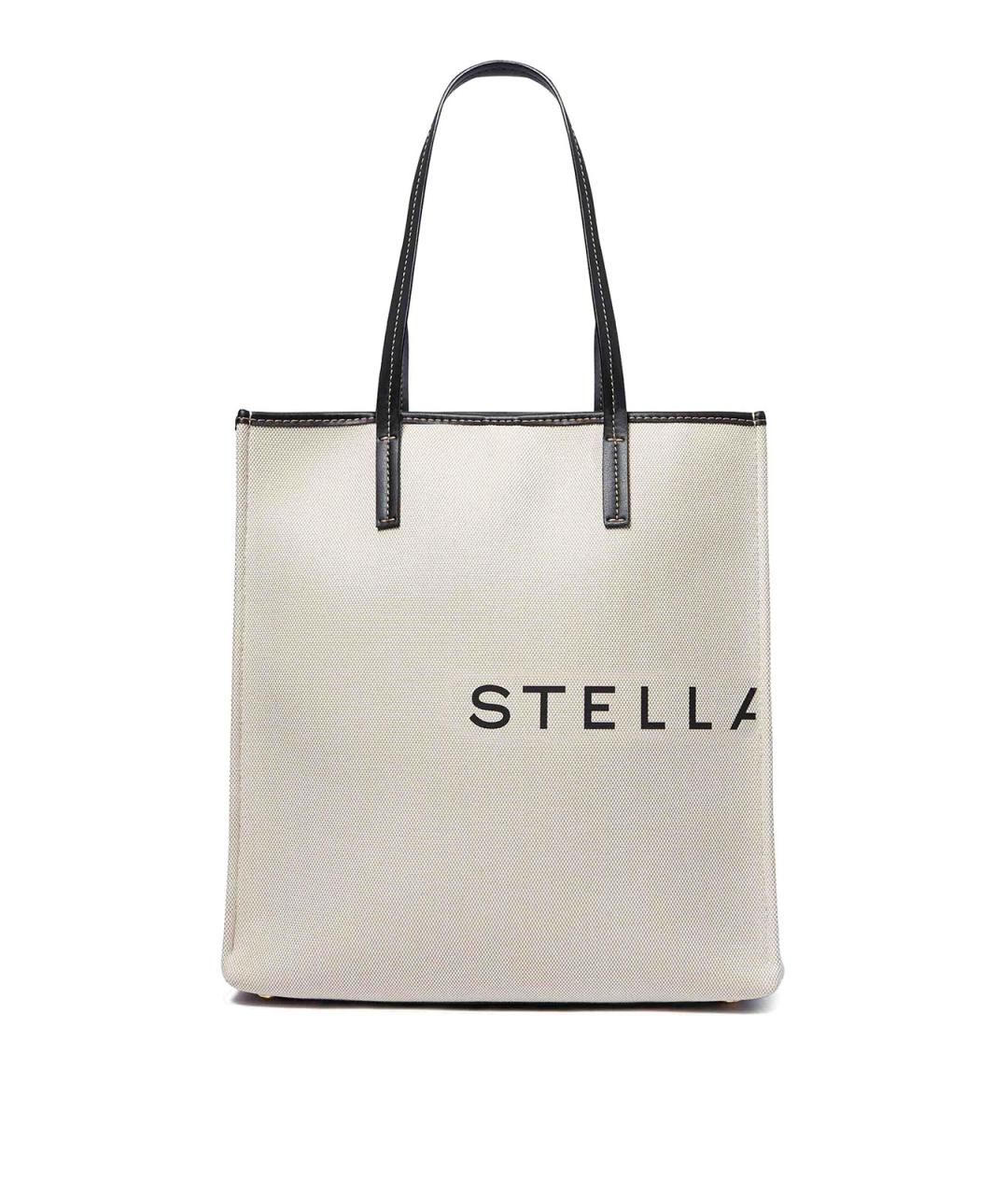 STELLA MCCARTNEY Белая тканевая сумка тоут, фото 1