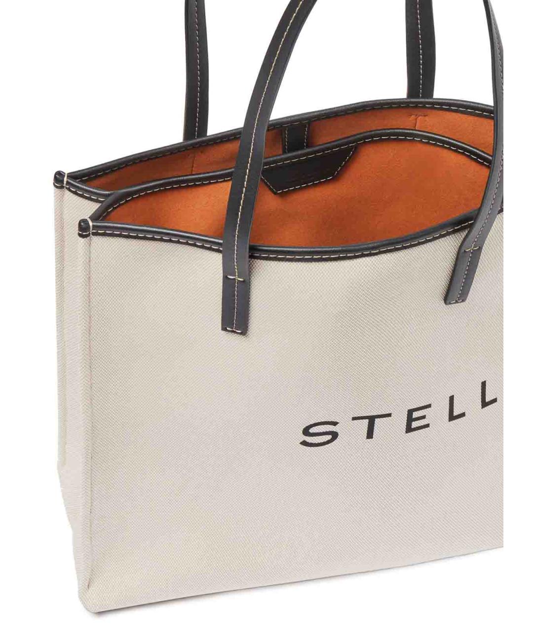 STELLA MCCARTNEY Белая тканевая сумка тоут, фото 3