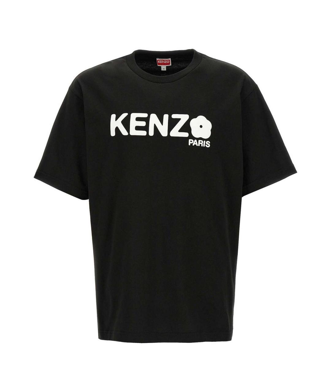 KENZO Черная хлопковая футболка, фото 1