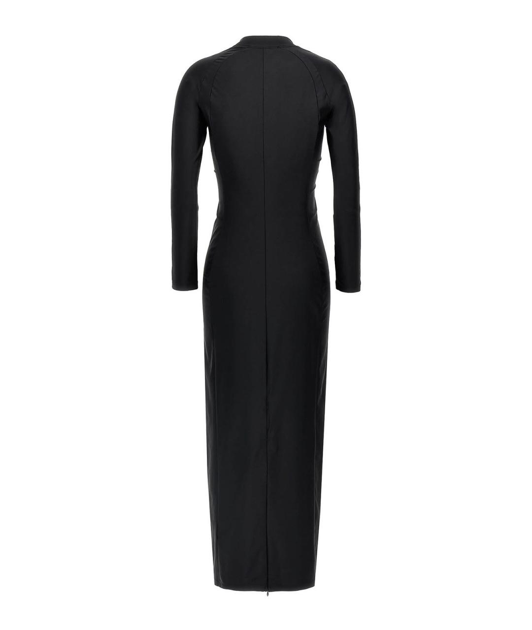T BY ALEXANDER WANG Черное полиамидовое повседневное платье, фото 2