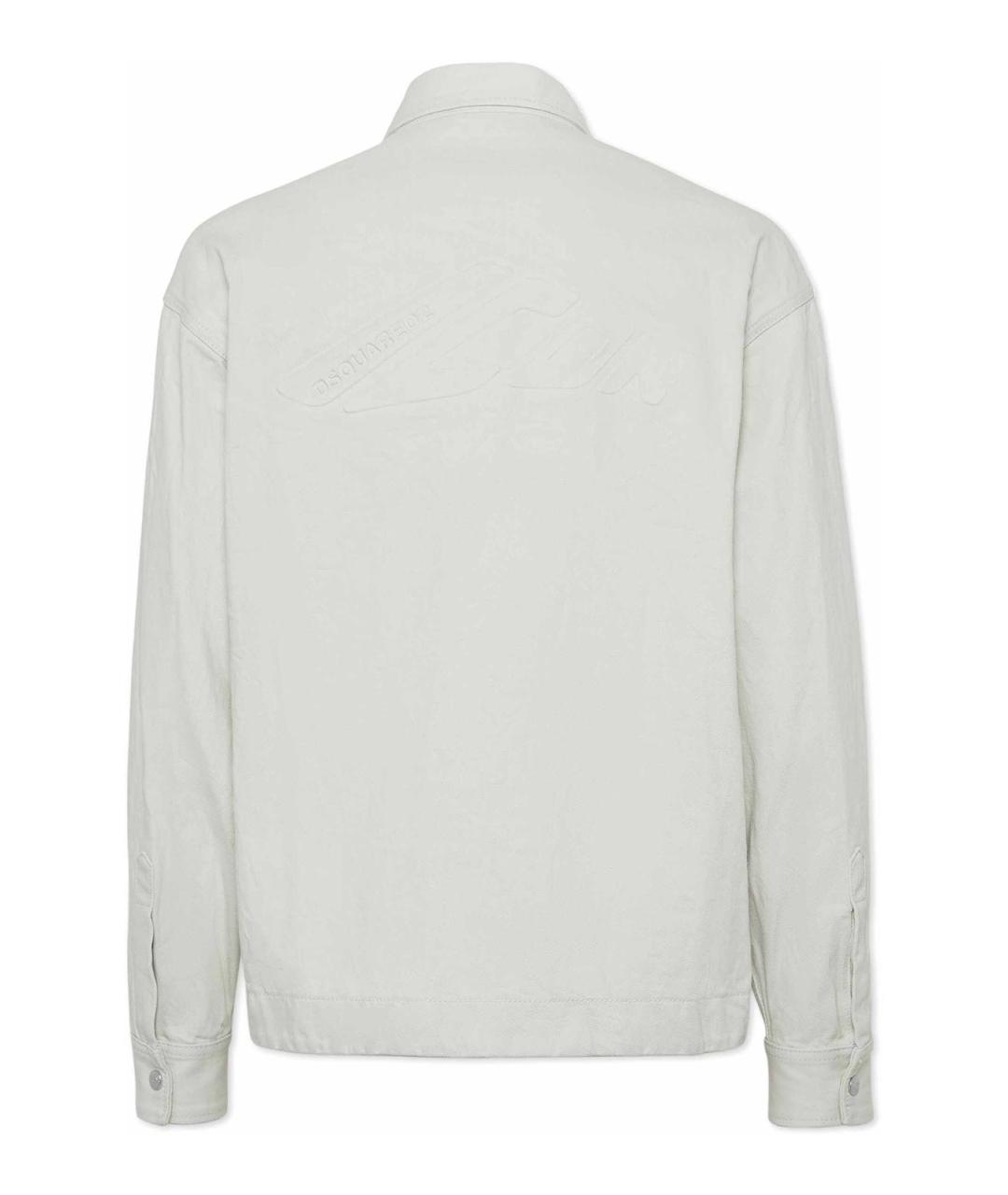 DSQUARED2 Белая хлопковая куртка, фото 2