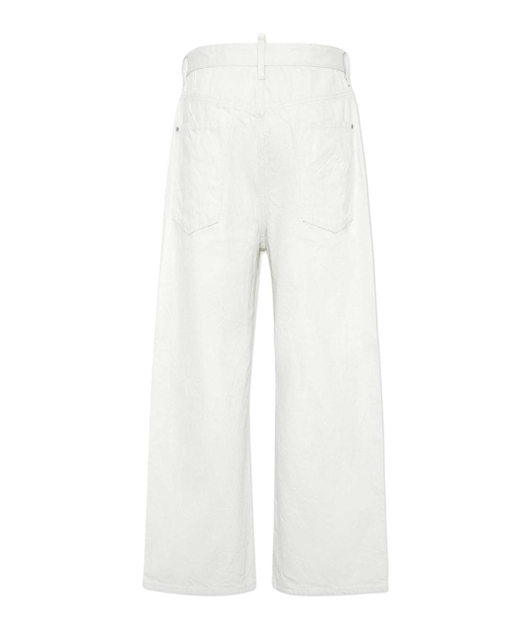 DSQUARED2 Белые хлопковые джинсы, фото 2