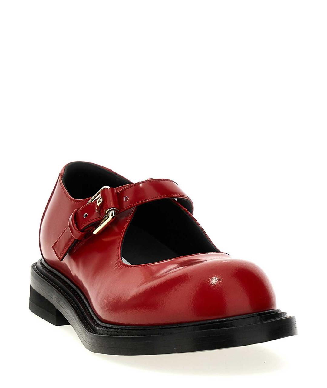 MOSCHINO Красные кожаные туфли, фото 2