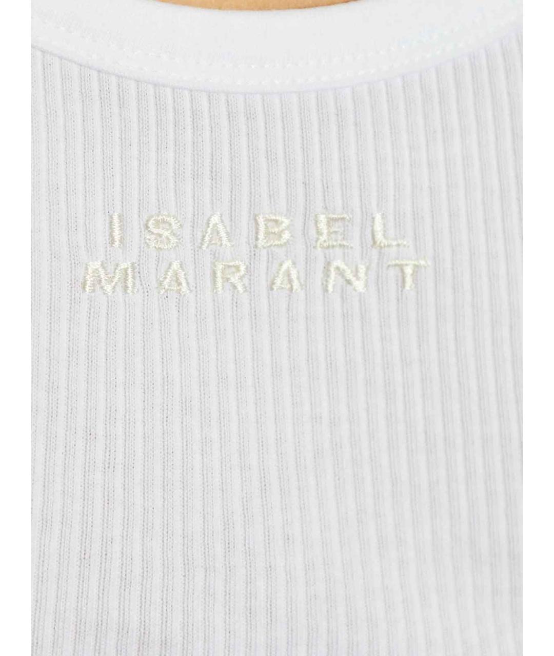 ISABEL MARANT Белая хлопковая майка, фото 5