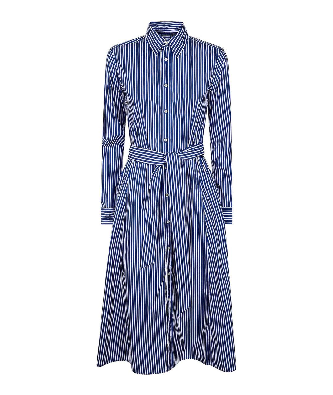 POLO RALPH LAUREN Синее хлопковое платье, фото 1