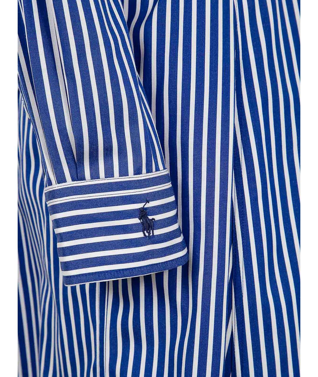 POLO RALPH LAUREN Синее хлопковое платье, фото 3