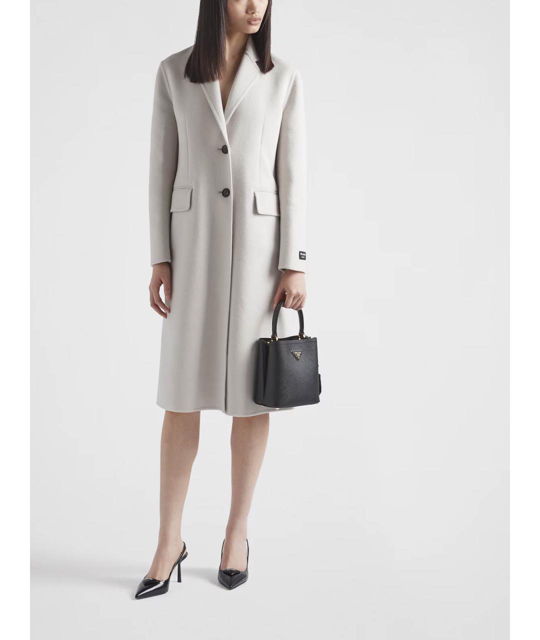 PRADA Черная кожаная сумка тоут, фото 2