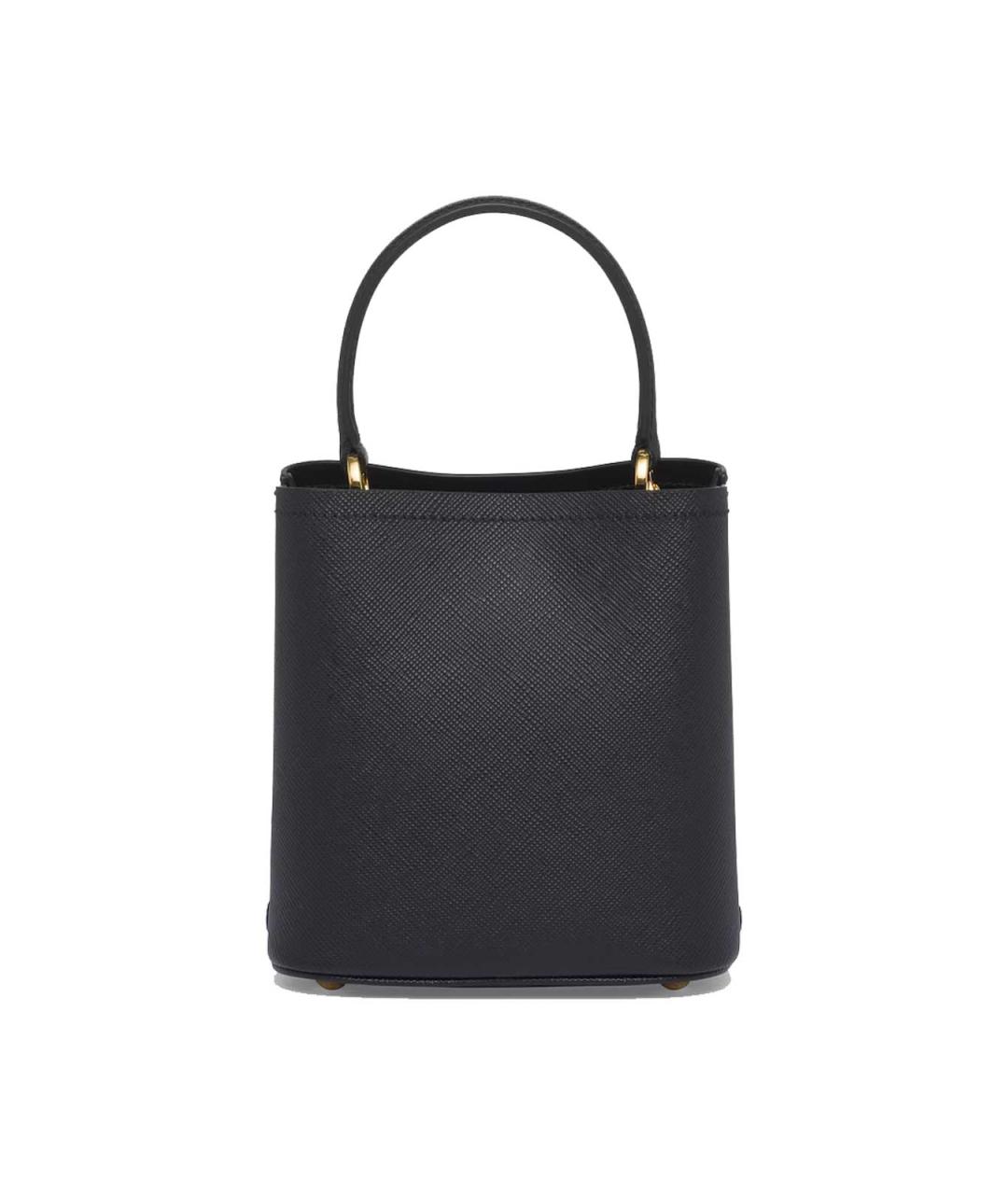 PRADA Черная кожаная сумка тоут, фото 4