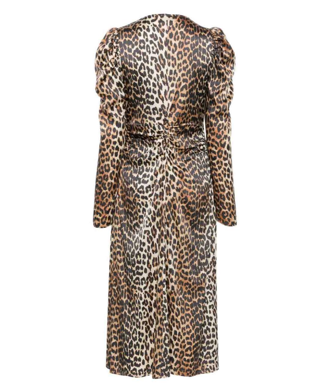 GANNI Мульти вискозное повседневное платье, фото 2