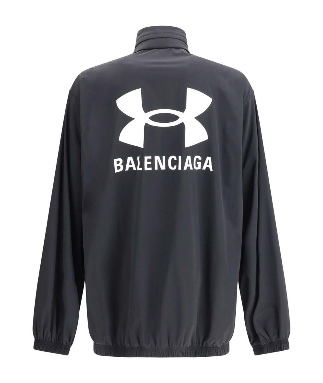 BALENCIAGA Антрацитовая полиамидовая куртка, фото 3