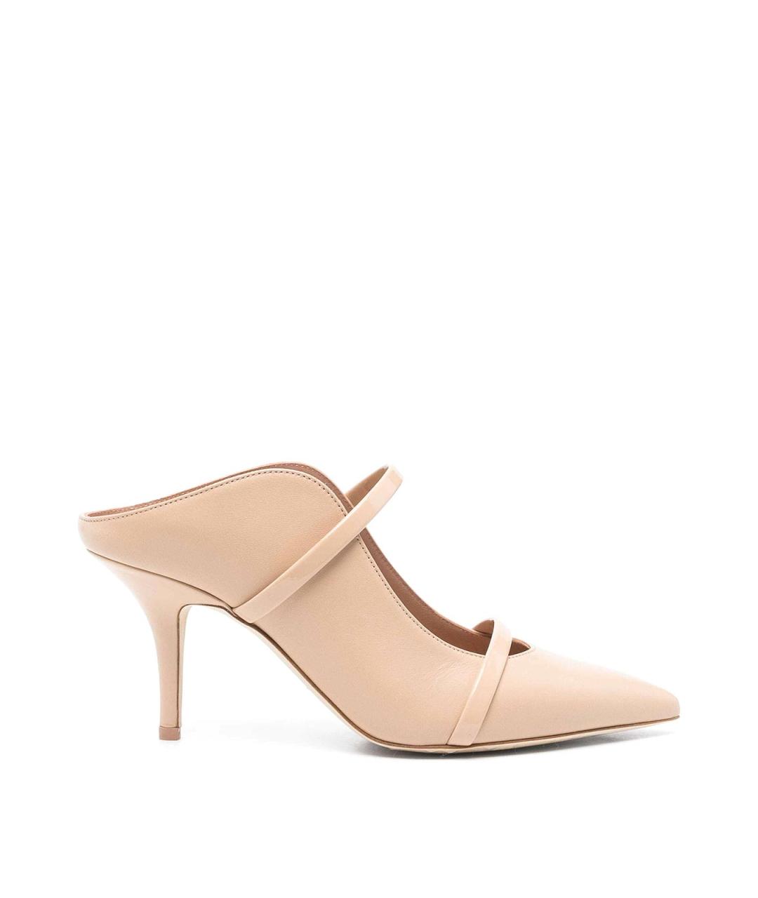 MALONE SOULIERS Розовые кожаные мюли, фото 1