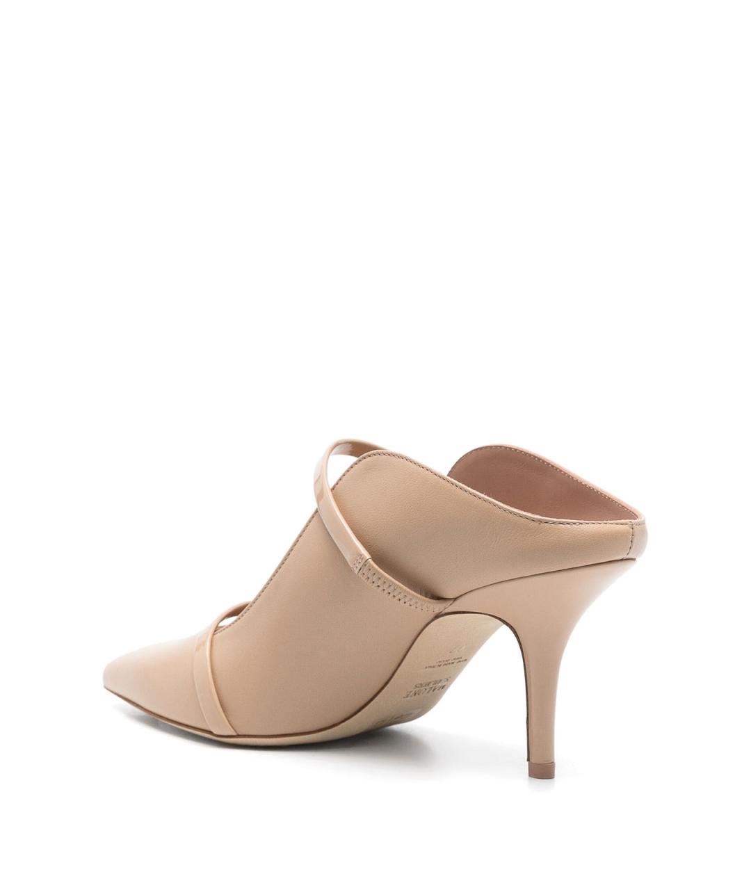 MALONE SOULIERS Розовые кожаные мюли, фото 3