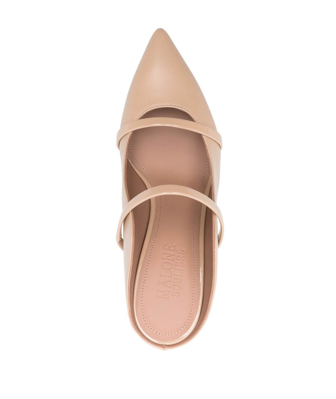 MALONE SOULIERS Розовые кожаные мюли, фото 4