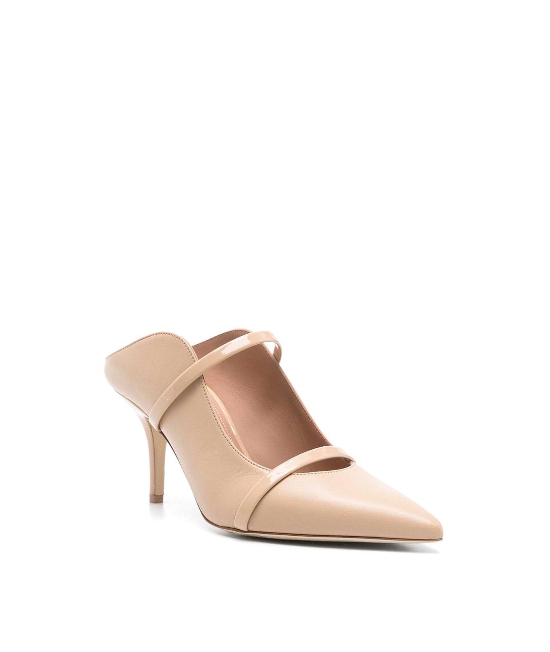 MALONE SOULIERS Розовые кожаные мюли, фото 2