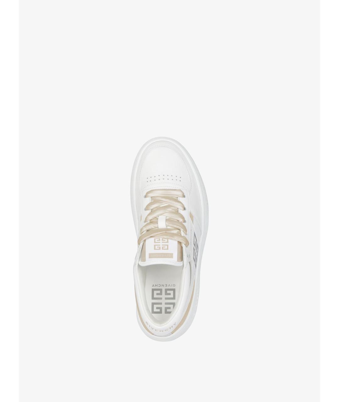 GIVENCHY Белые кожаные кроссовки, фото 4