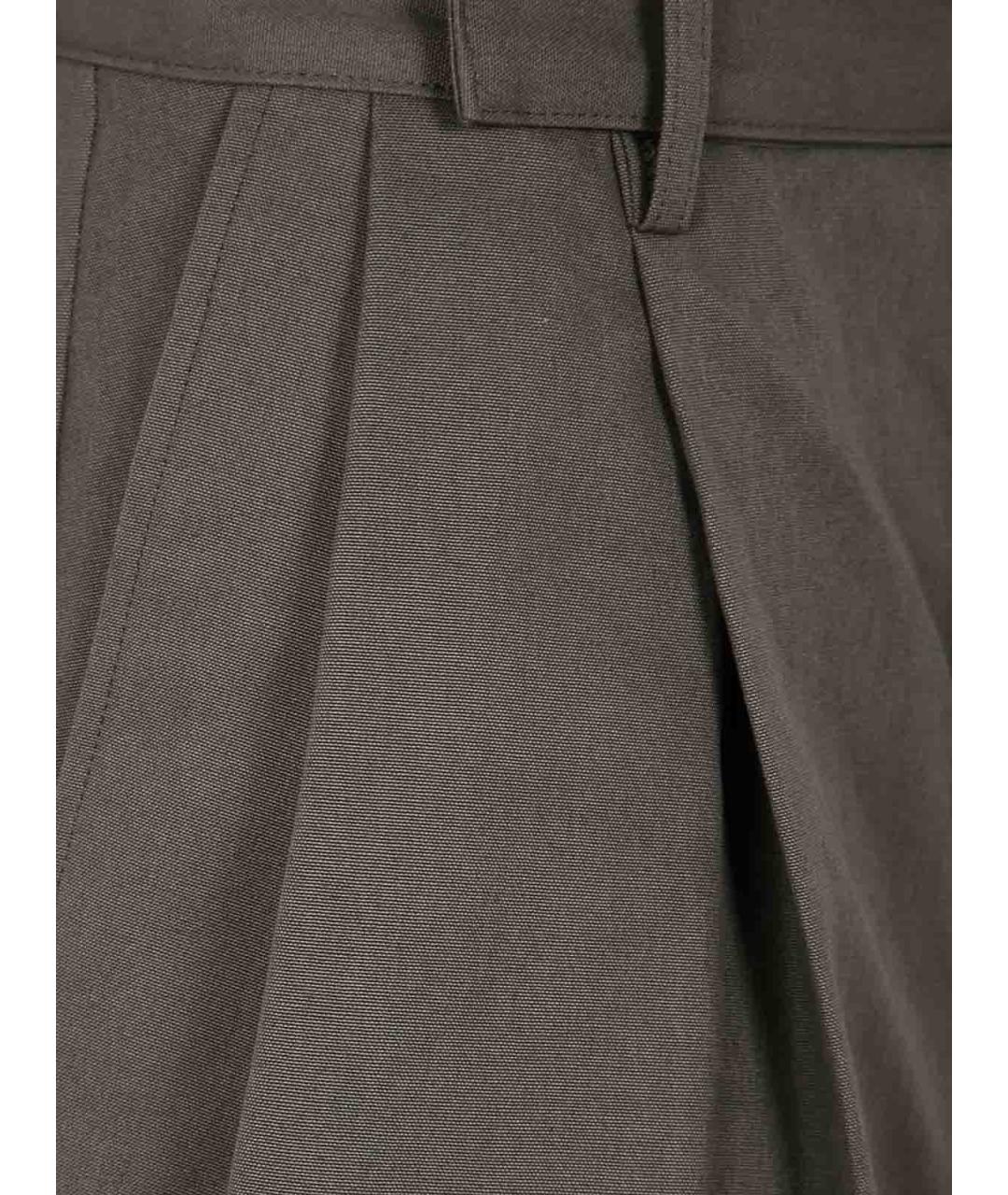 YOHJI YAMAMOTO Коричневые хлопковые шорты, фото 3