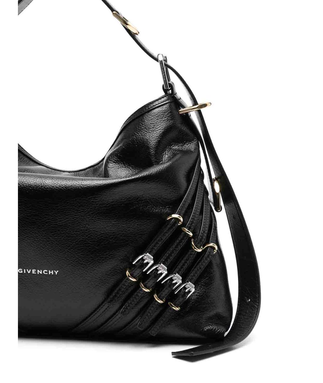 GIVENCHY Черная кожаная сумка через плечо, фото 4