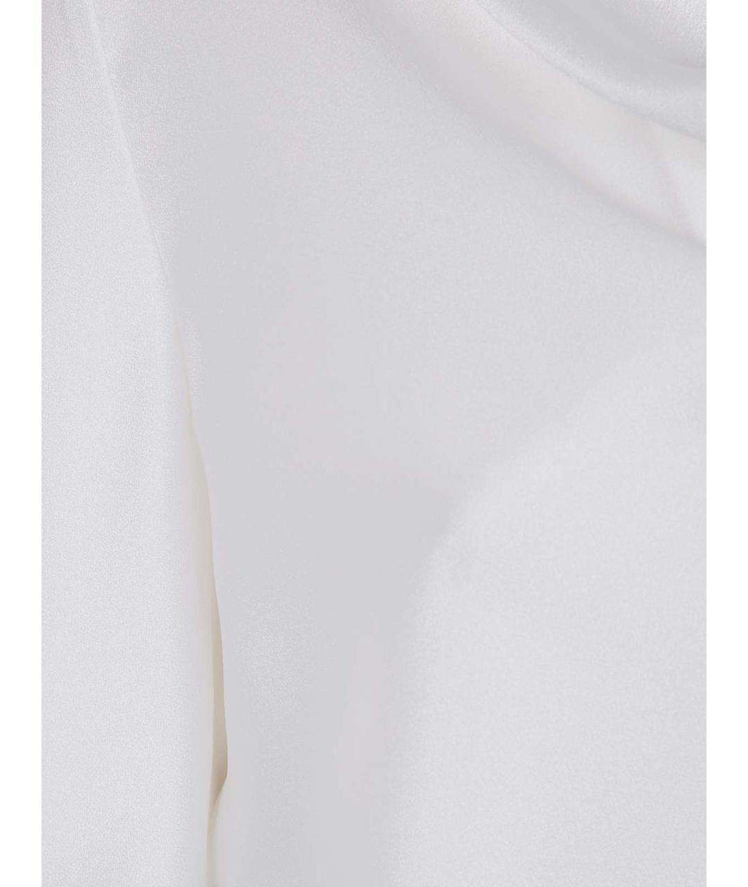 ALBERTA FERRETTI Белая ацетатная блузы, фото 3
