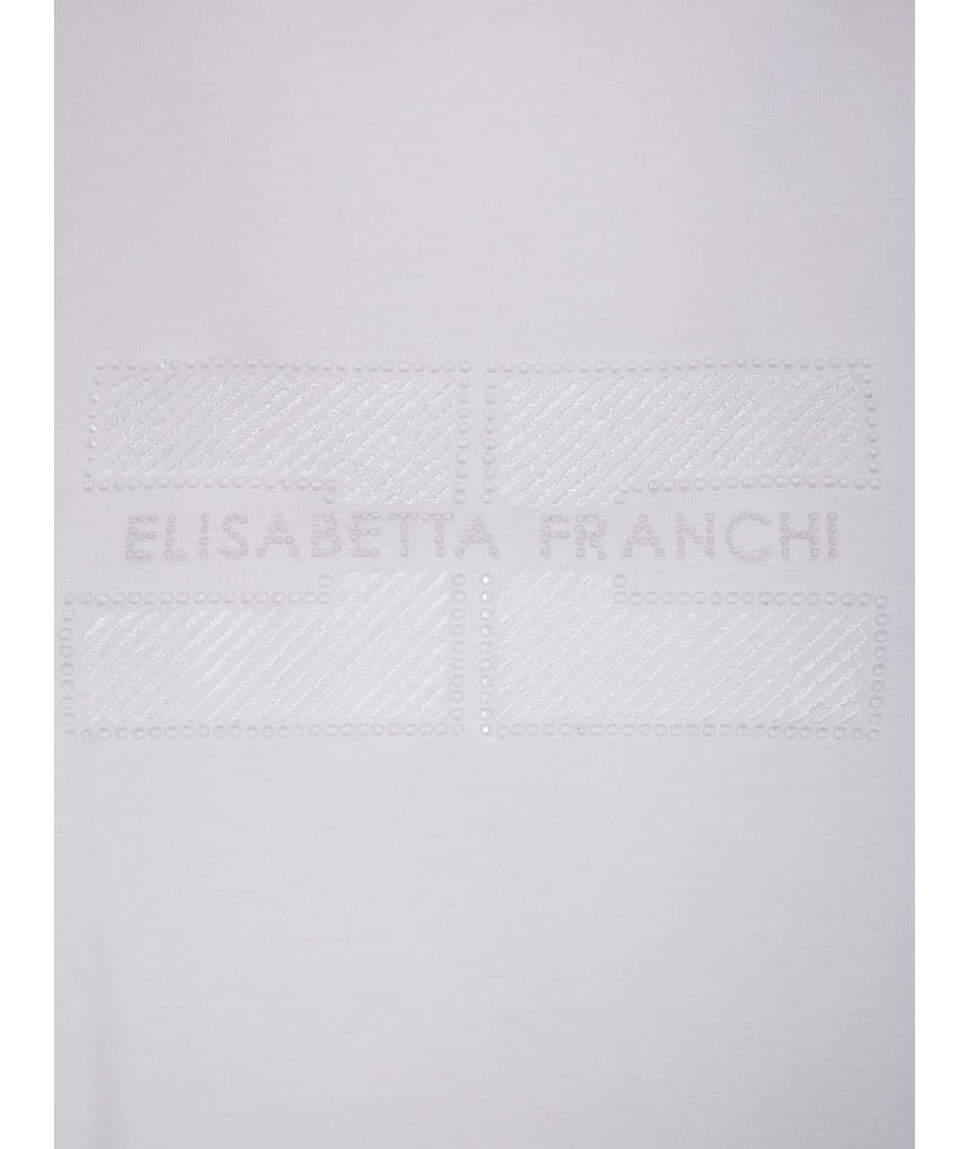 ELISABETTA FRANCHI Белая футболка, фото 3