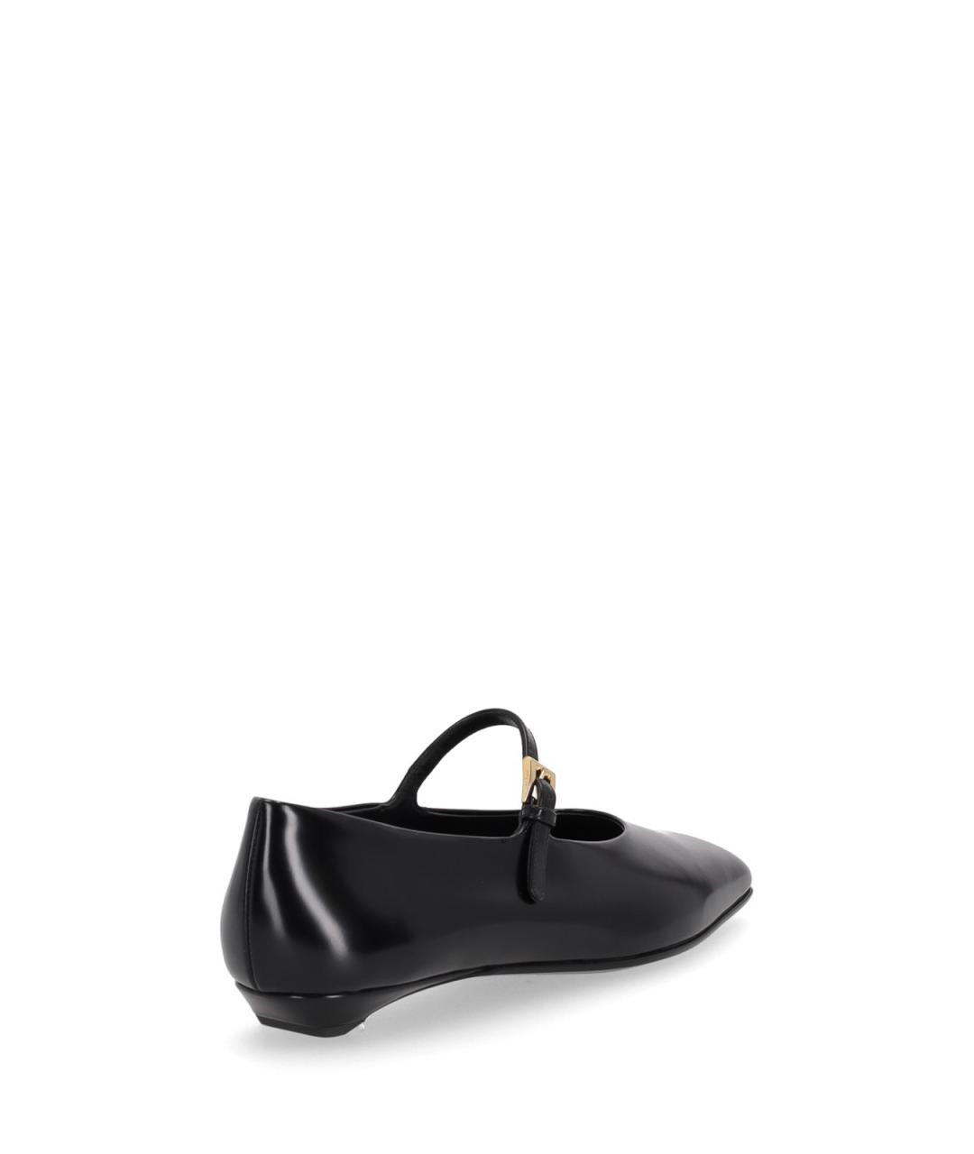 PRADA Черные кожаные балетки, фото 4