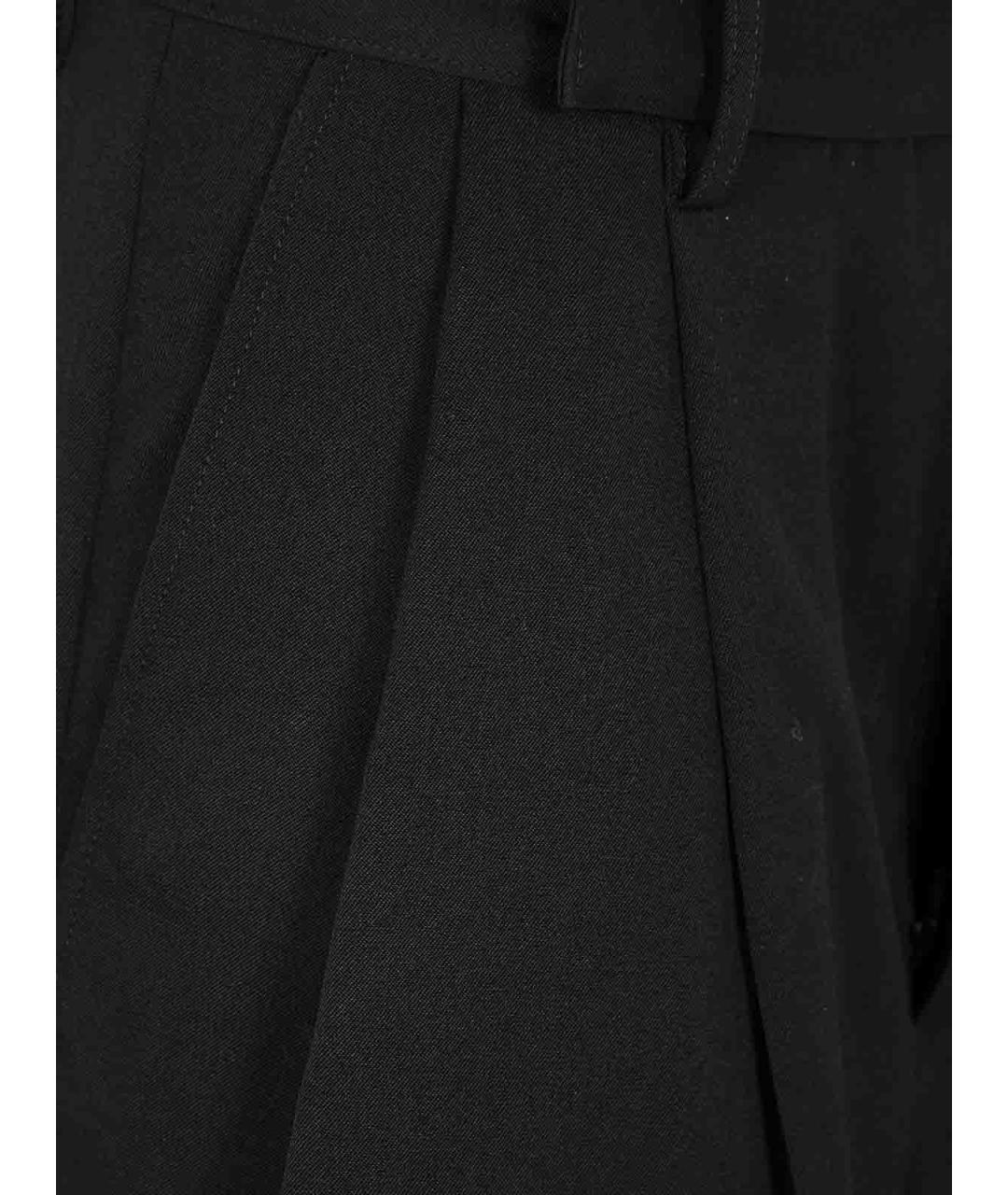 YOHJI YAMAMOTO Черные шерстяные шорты, фото 3