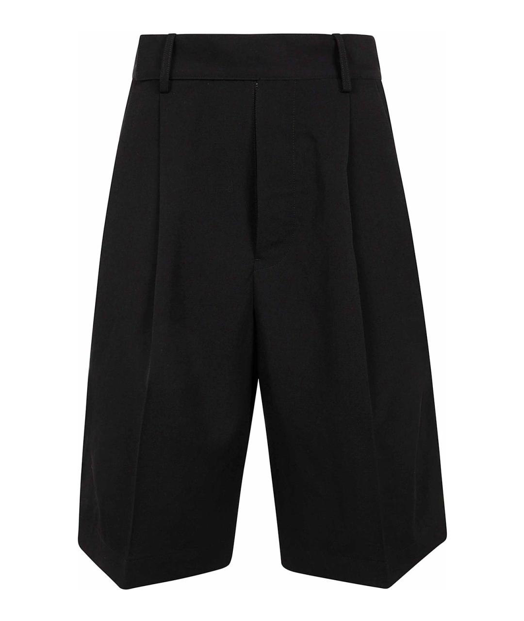 YOHJI YAMAMOTO Черные шерстяные шорты, фото 1