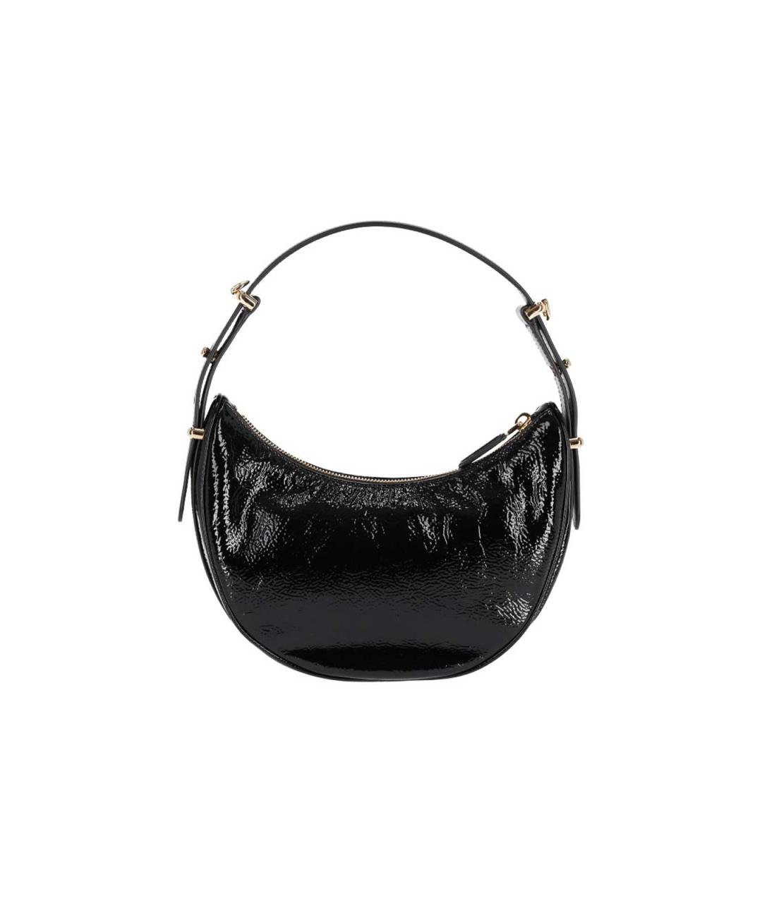 PRADA Черная сумка тоут из лакированной кожи, фото 4