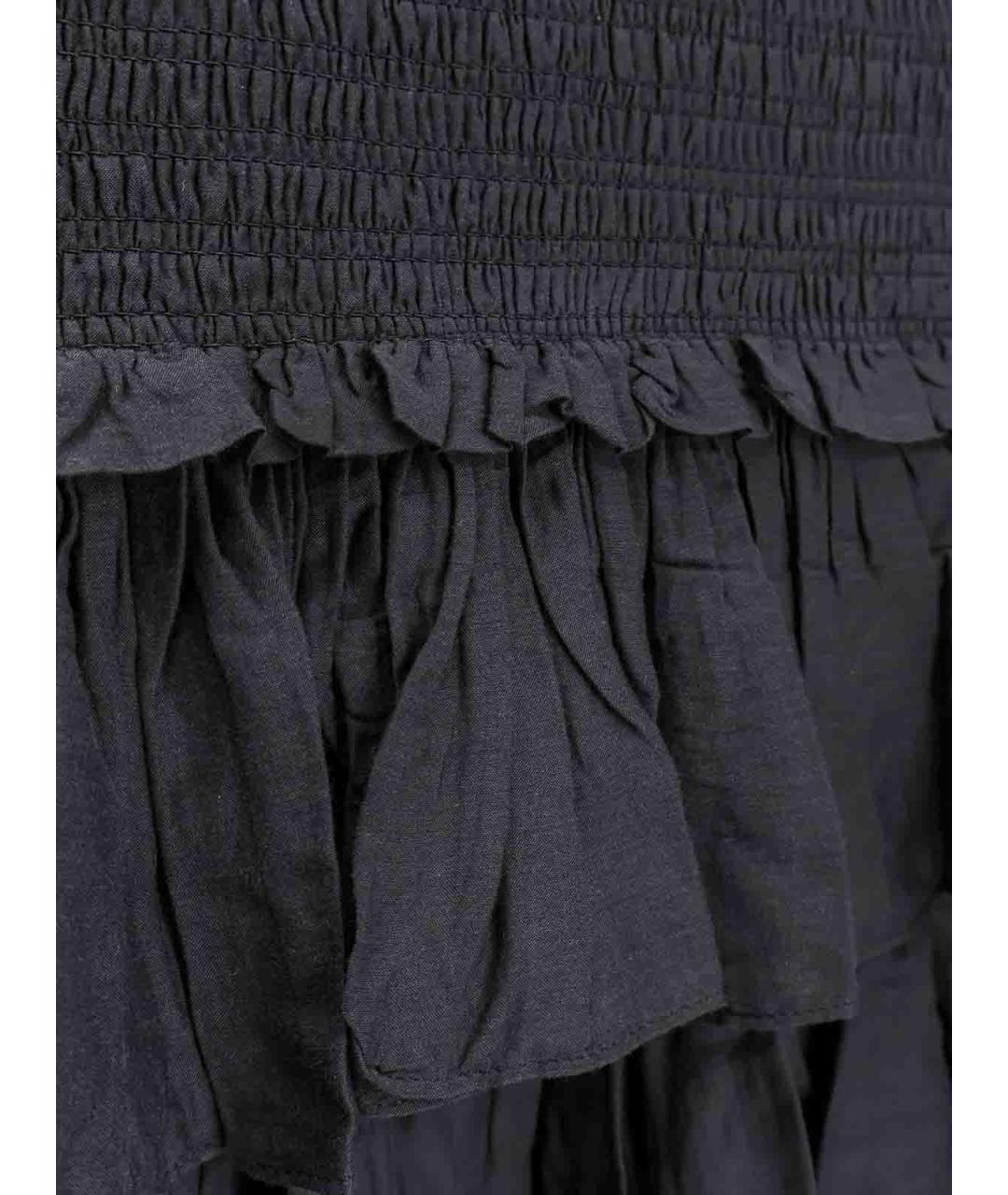 ISABEL MARANT Черная хлопковая юбка миди, фото 3