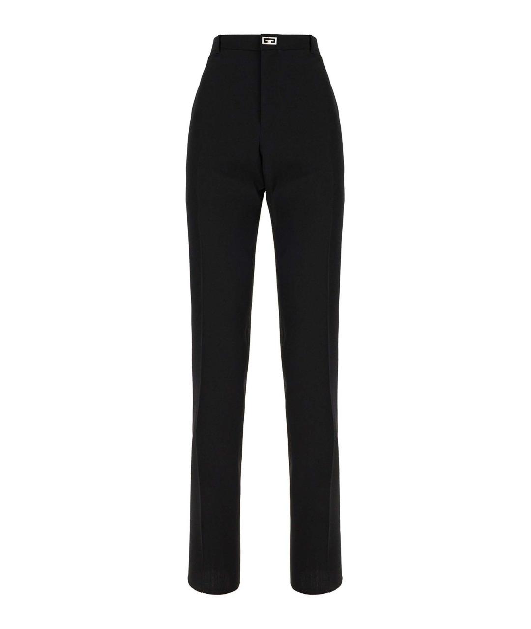 GIVENCHY Черные шерстяные повседневные брюки, фото 1
