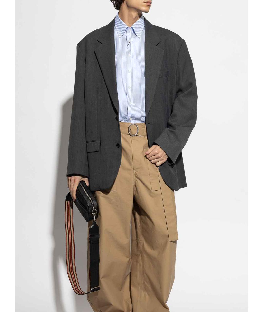 ETRO Голубая хлопковая классическая рубашка, фото 2