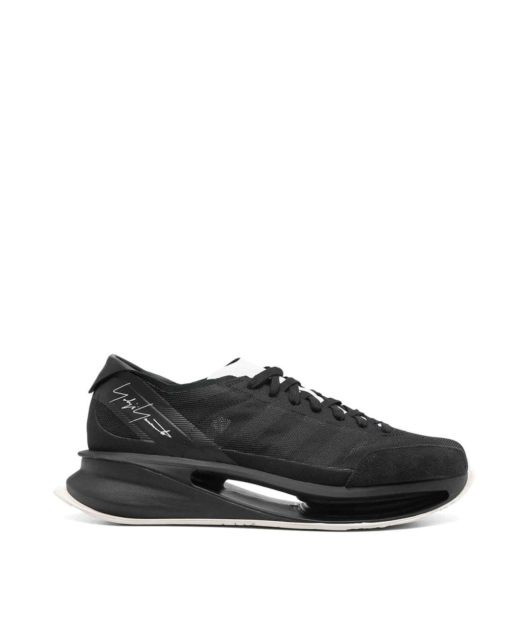 Y-3 Черные кожаные кроссовки, фото 1