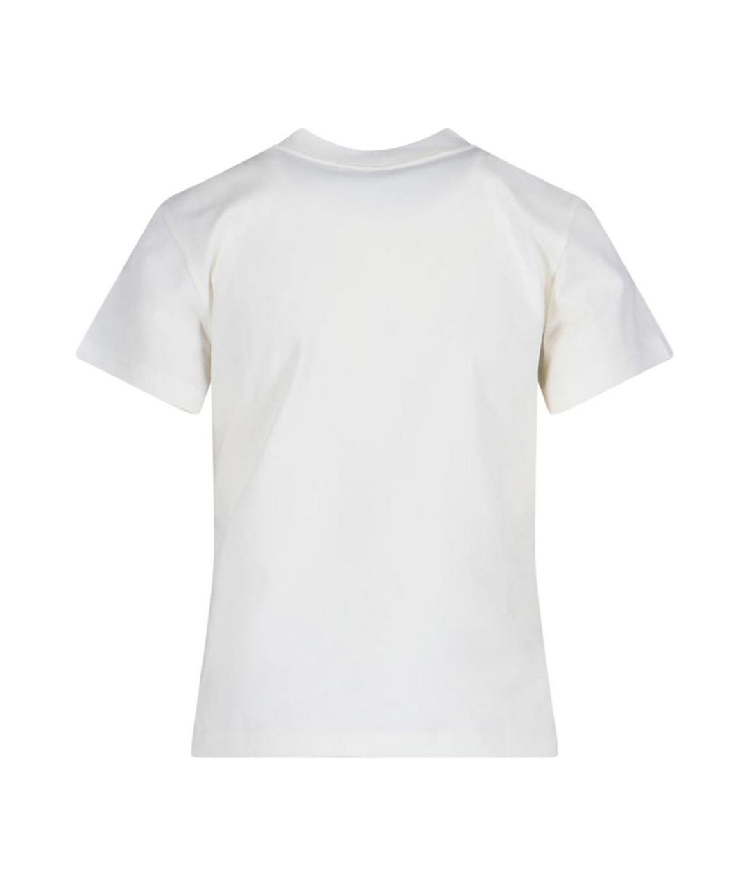 COURREGES Белая хлопковая футболка, фото 2