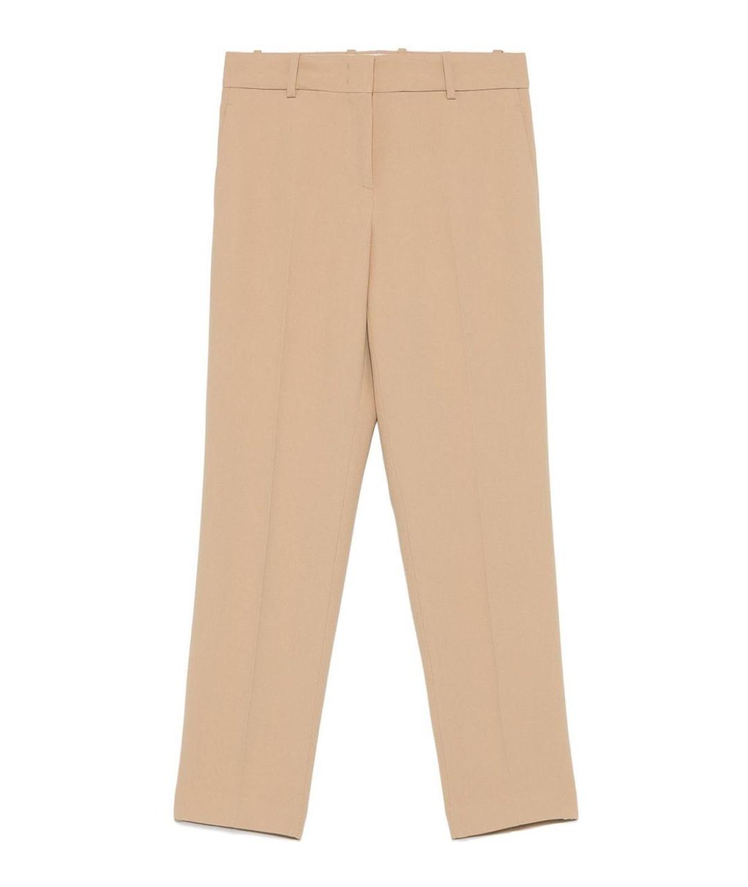 ERMANNO SCERVINO Бежевые вискозные брюки широкие, фото 1