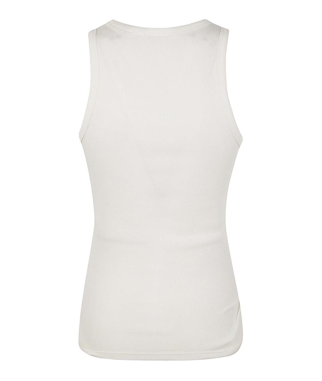 PACO RABANNE Белая хлопковая футболка, фото 3