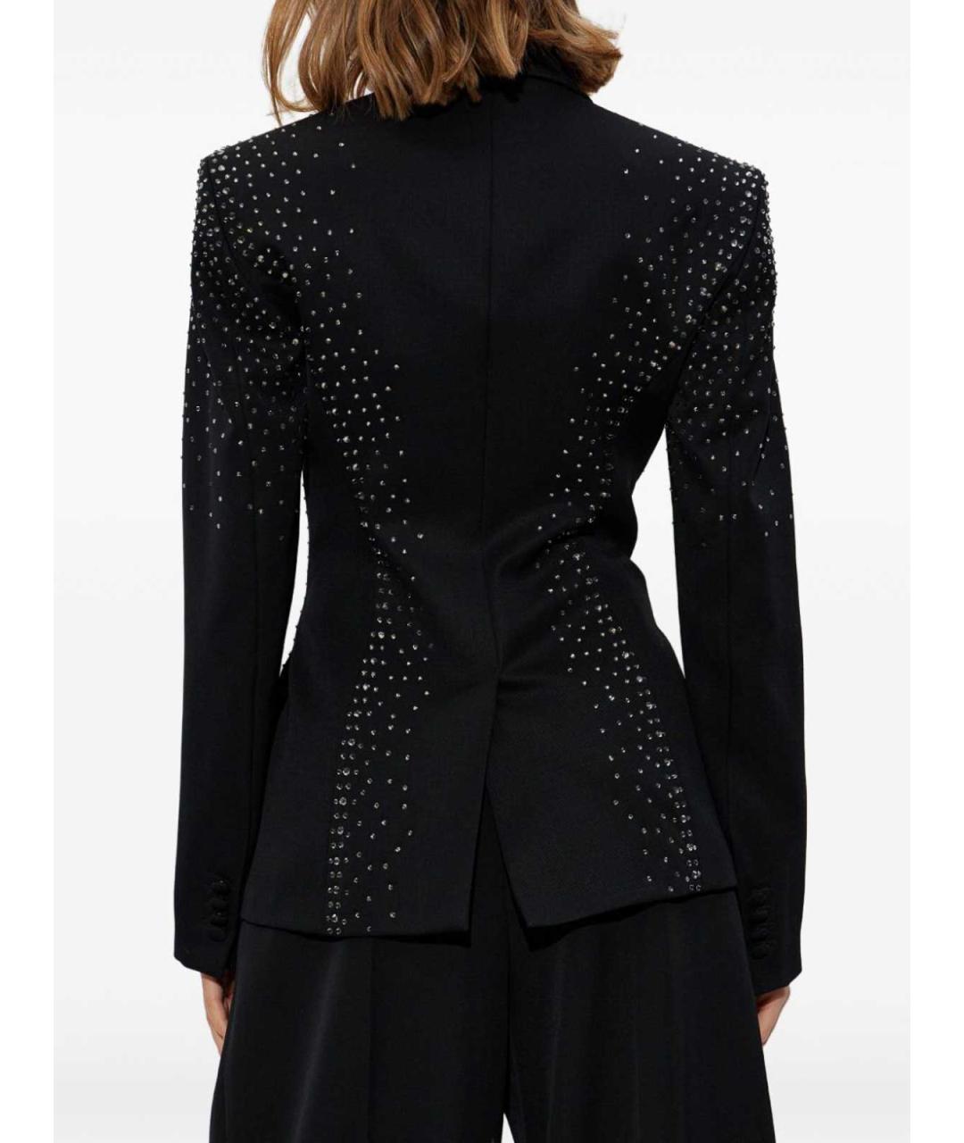 THE ATTICO Черный шерстяной жакет/пиджак, фото 5