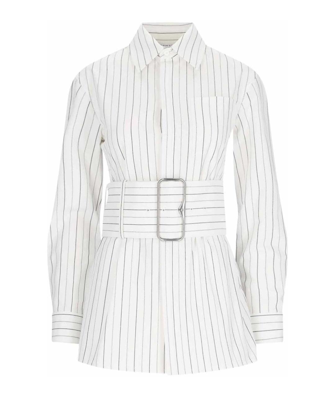 BURBERRY Белая хлопковая рубашка, фото 1