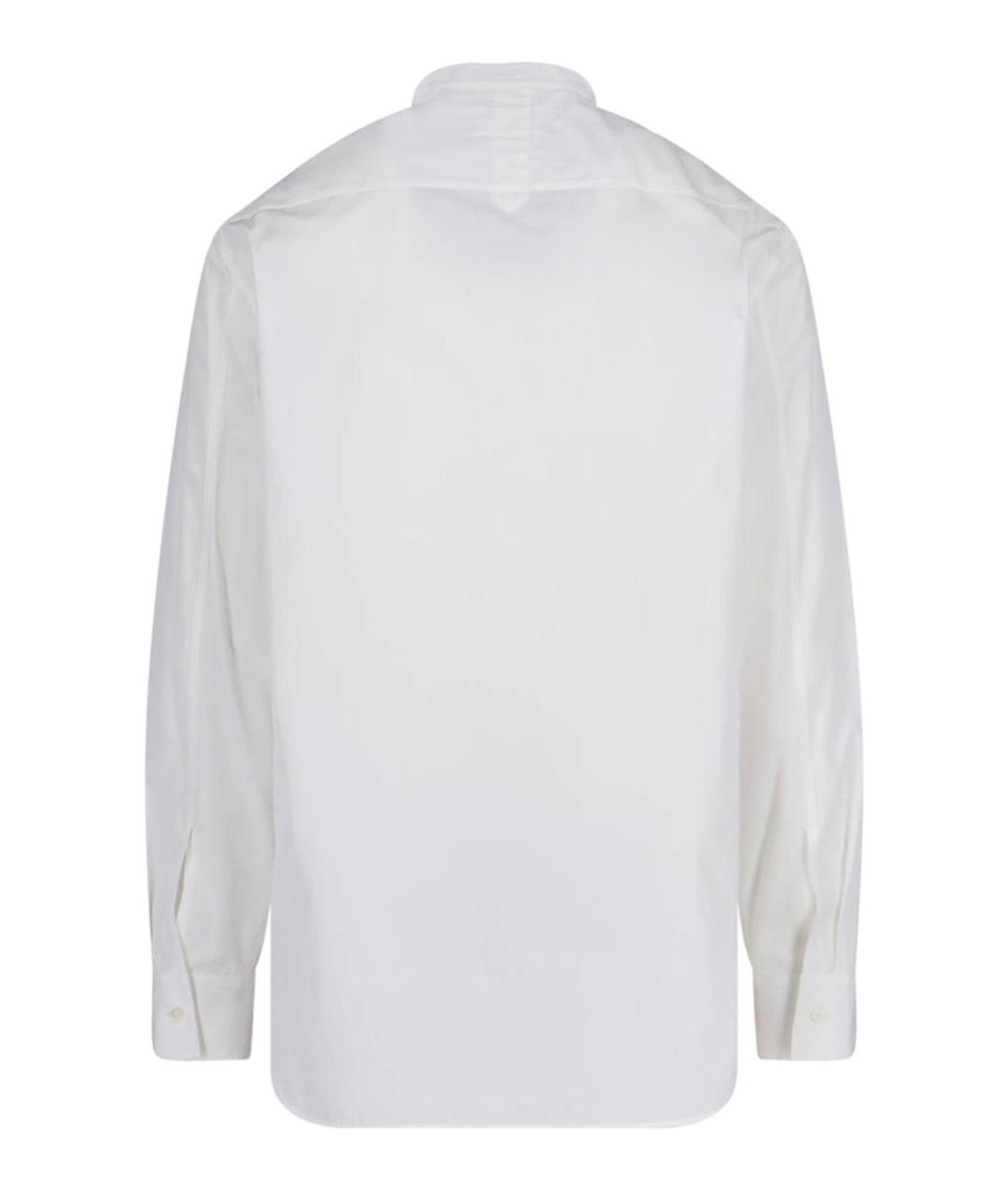 JIL SANDER Белая хлопковая классическая рубашка, фото 2