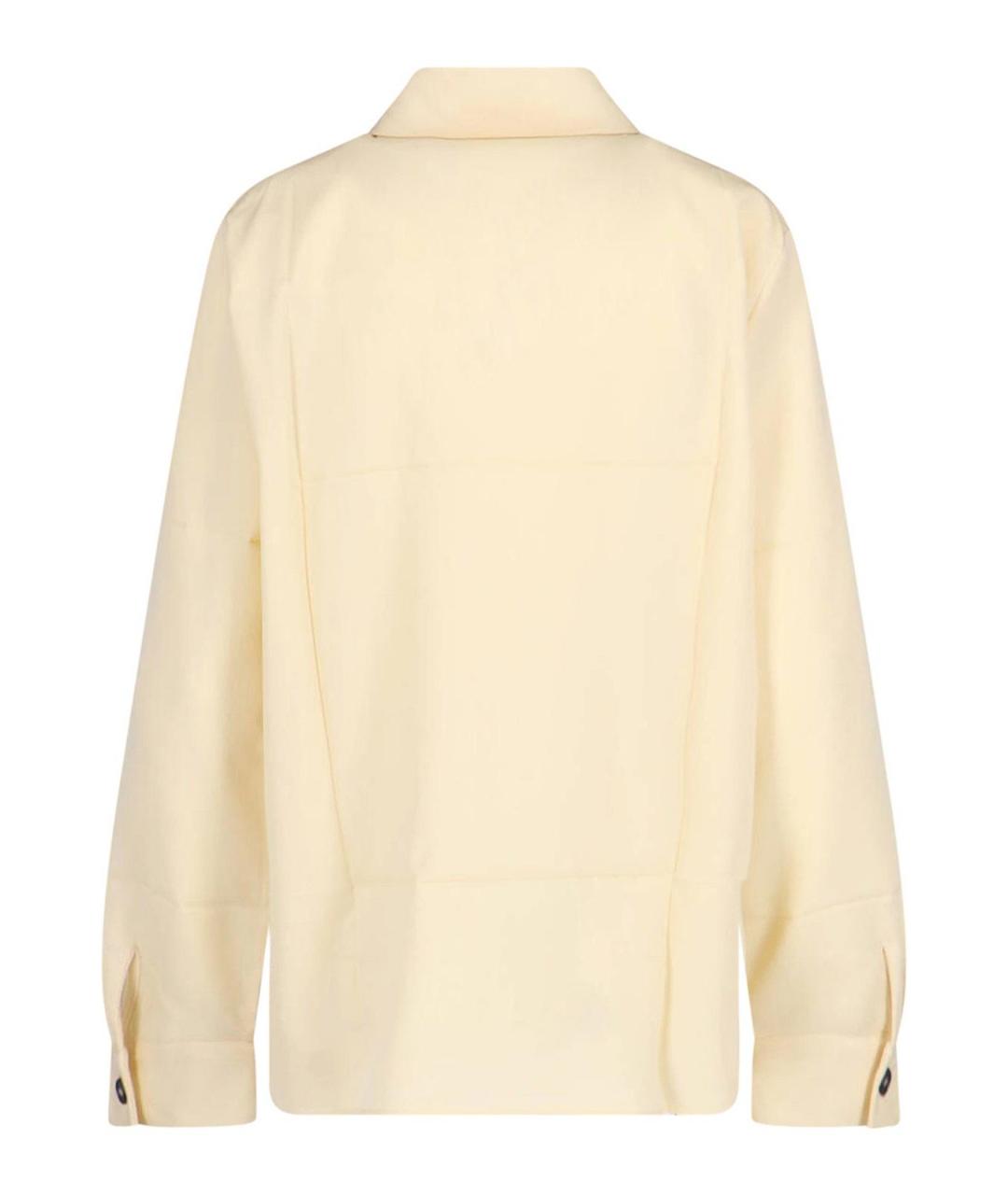 JIL SANDER Белая шерстяная рубашка, фото 2