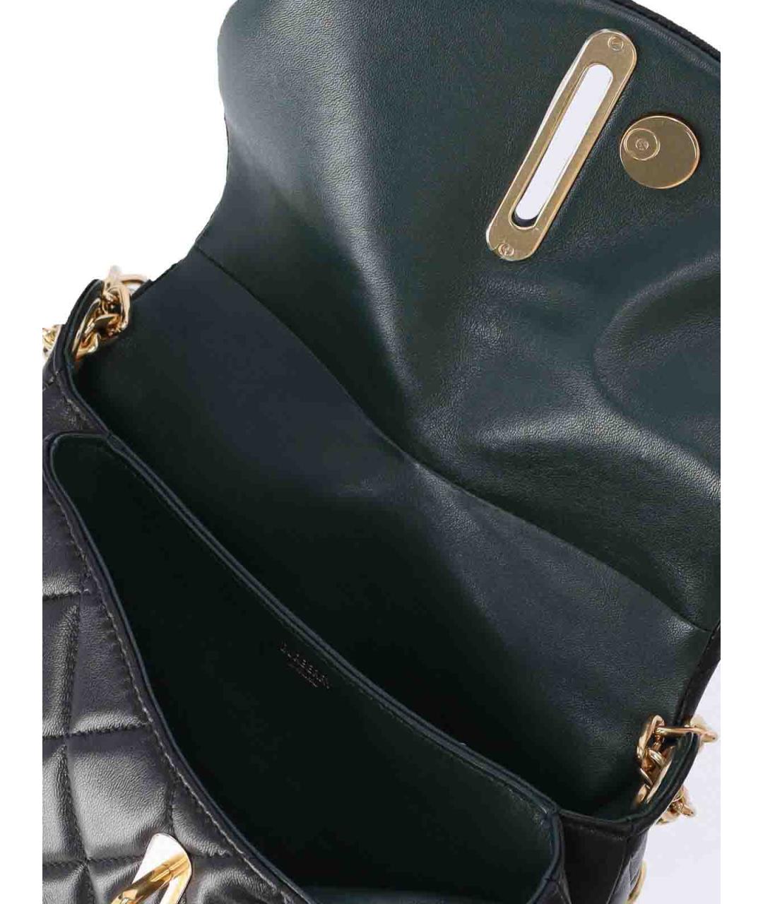 BURBERRY Черная кожаная сумка через плечо, фото 4
