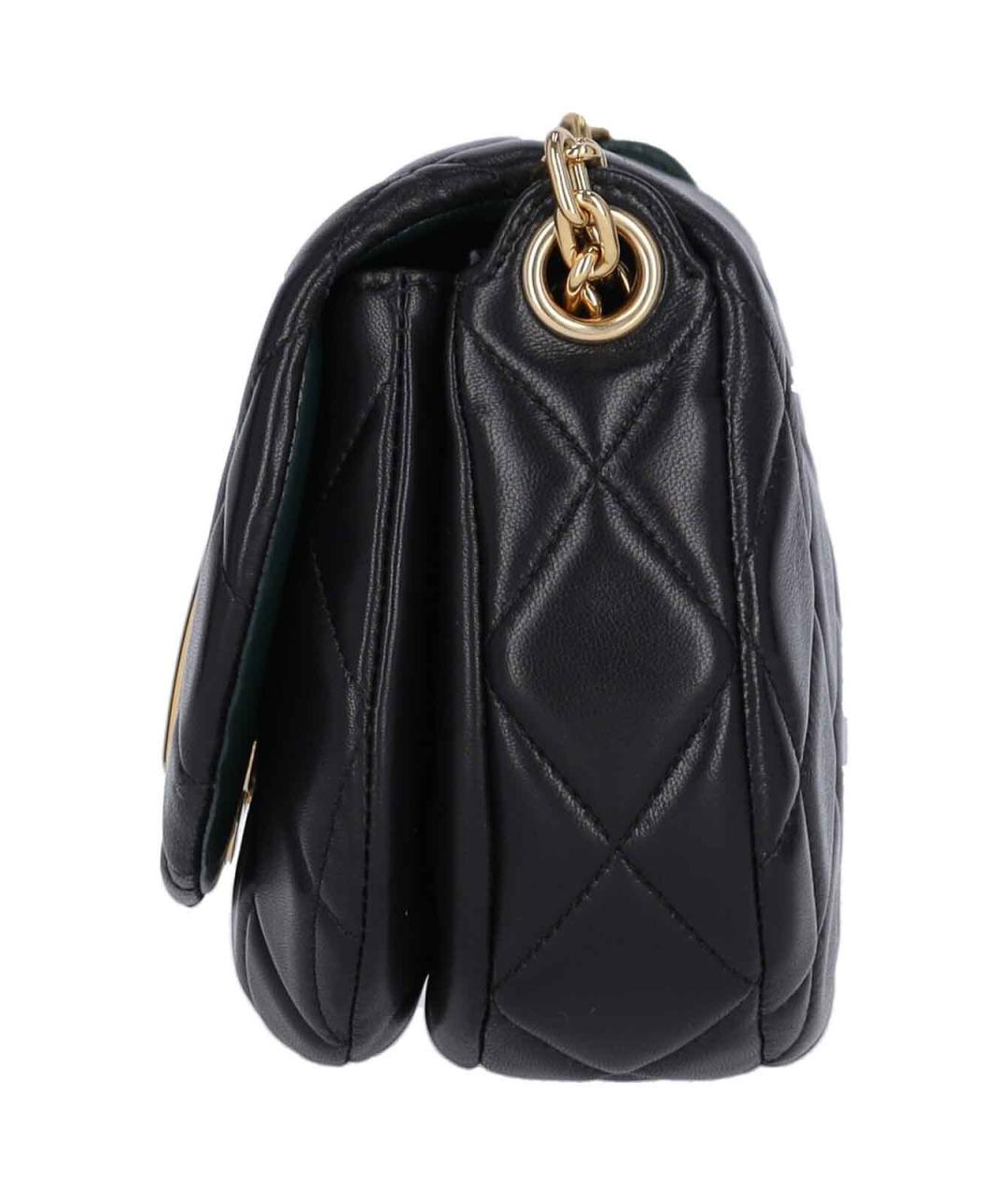 BURBERRY Черная кожаная сумка через плечо, фото 5