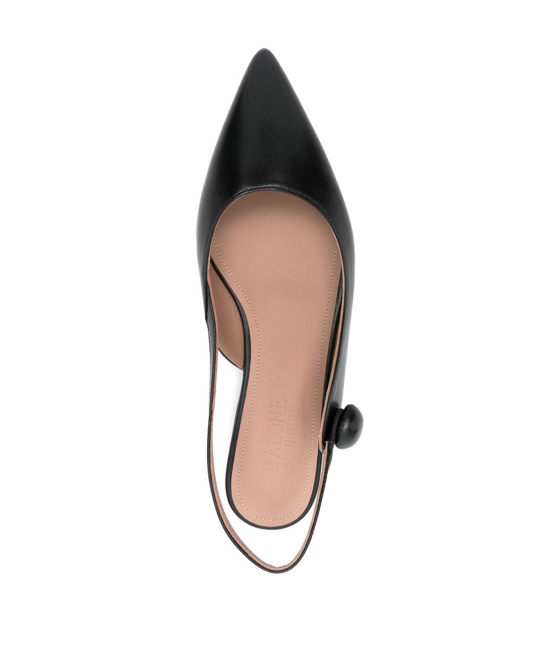 MALONE SOULIERS Черные кожаные туфли, фото 3