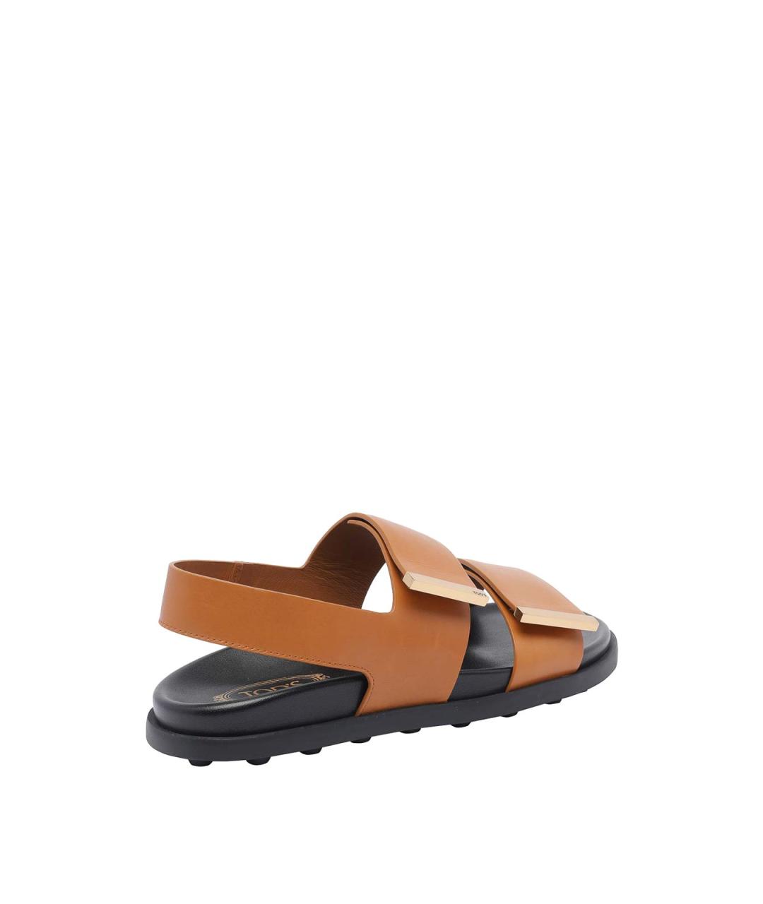 TOD'S Коричневые кожаные сандалии, фото 3