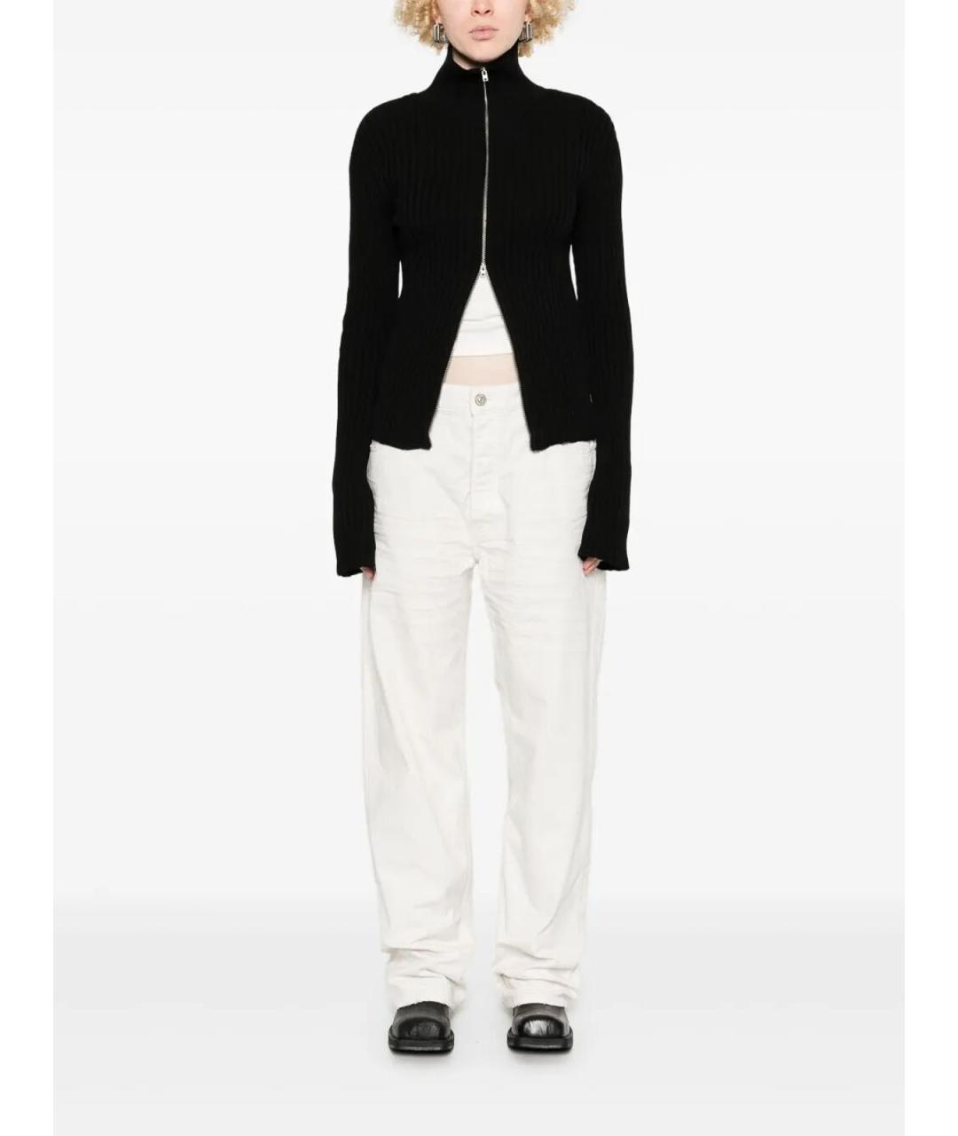 BALENCIAGA Белые хлопковые прямые джинсы, фото 2