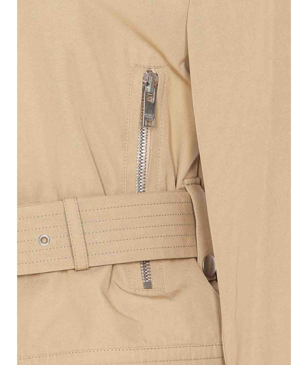 BOTTEGA VENETA Бежевая хлопковая куртка, фото 3