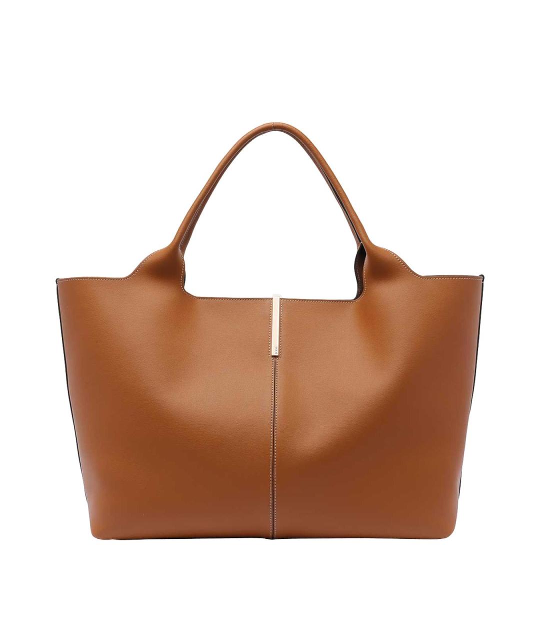 TOD'S Коричневая кожаная сумка через плечо, фото 1