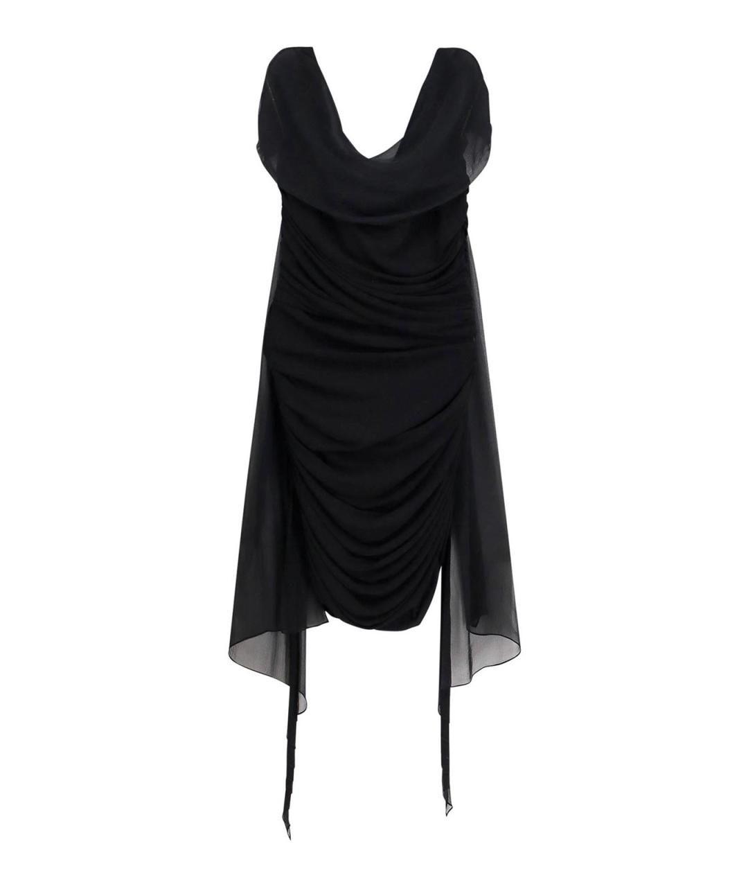 GIVENCHY Черное вискозное вечернее платье, фото 2