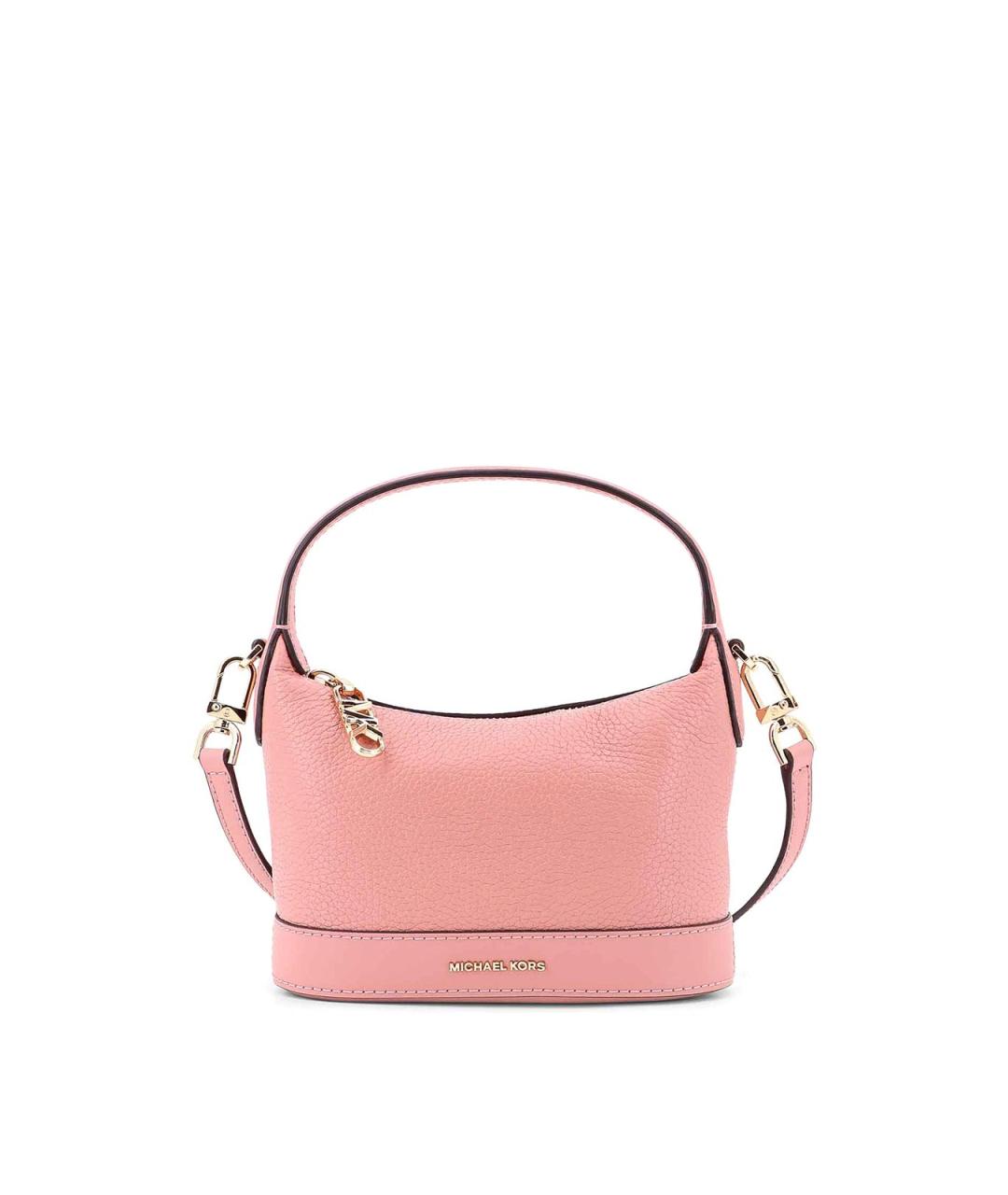 MICHAEL KORS Розовая кожаная сумка с короткими ручками, фото 1